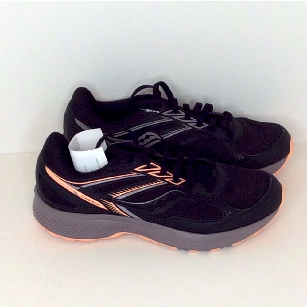 Saucony Black And Sunset Cohesion TR14 Running Sneakers | 8W